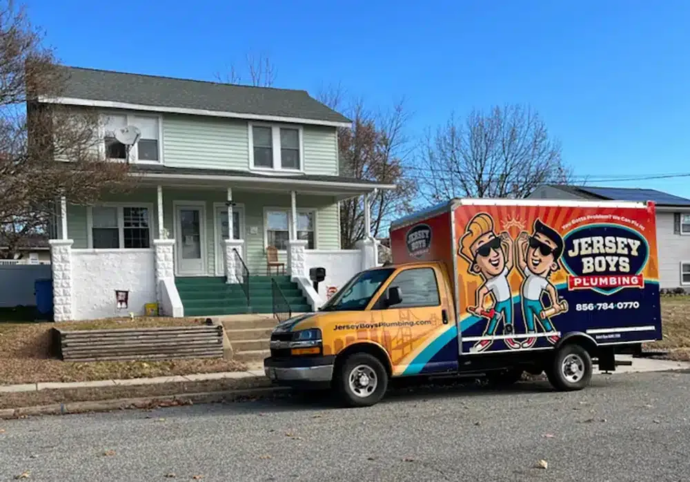 service truck delivering plumber medford nj